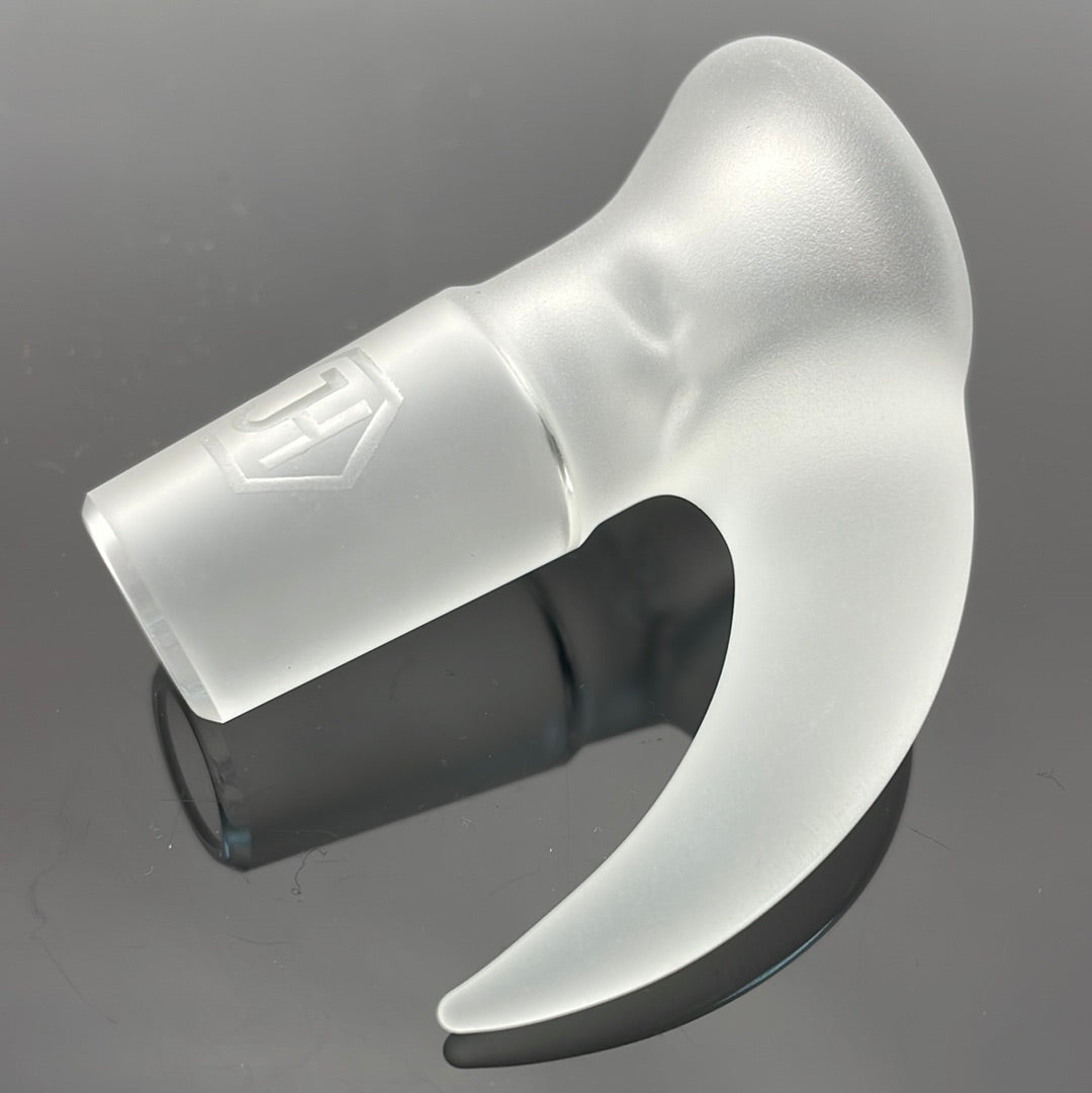 JHoney 18mm 4 Hole Slide - Clear w/ Sandblasted Logo