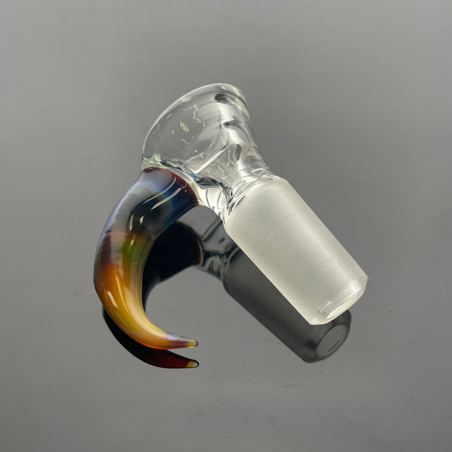 Discobox Clear Bowl w/ Horn 14mm 1 Hole