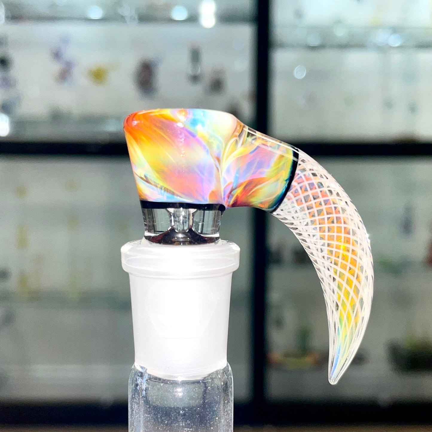 Jhoney 14mm Retti Bowl w/ Amber Purple, Star White & Black