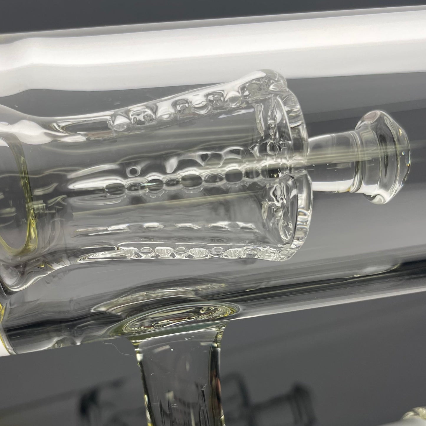 Jamms Natty Perc Straight Tube - Clear w/ Fuming