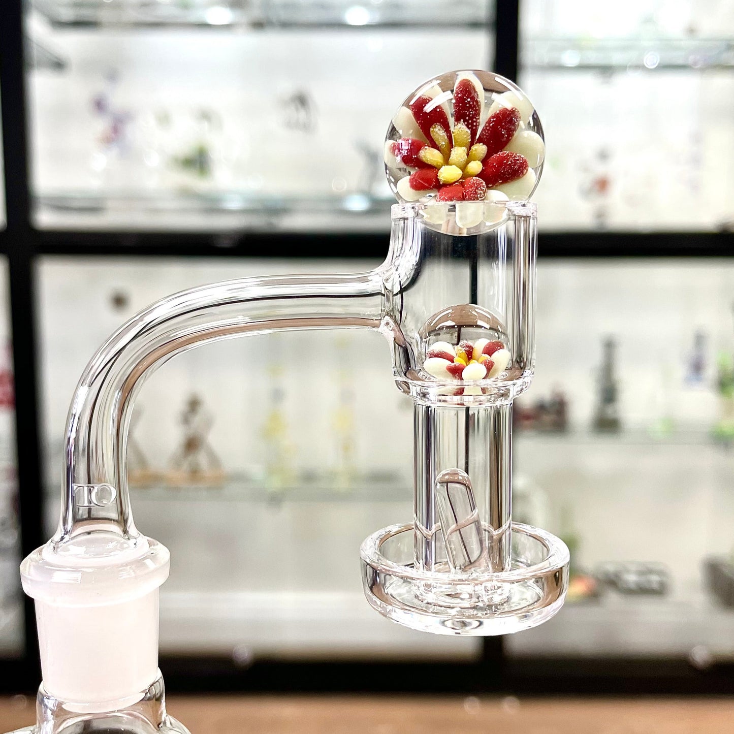 Unbranded Marble Slurper Set w/ Flower Implosion - 3pc