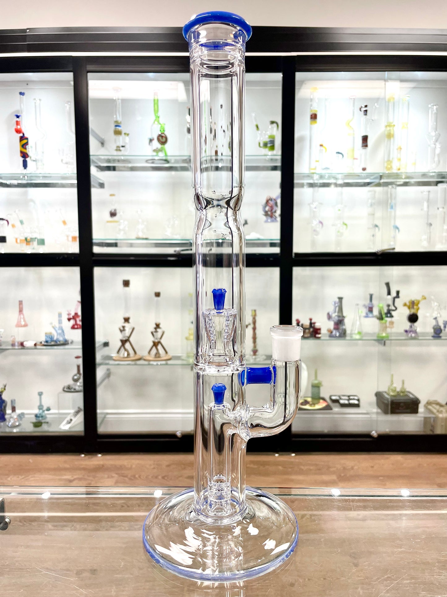 Jamms Colour Accented Pillar to Diamond Perc Tube - Neptune
