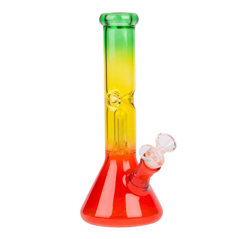 10" Day Glow Beaker w/ Dome Perc - Various Colours