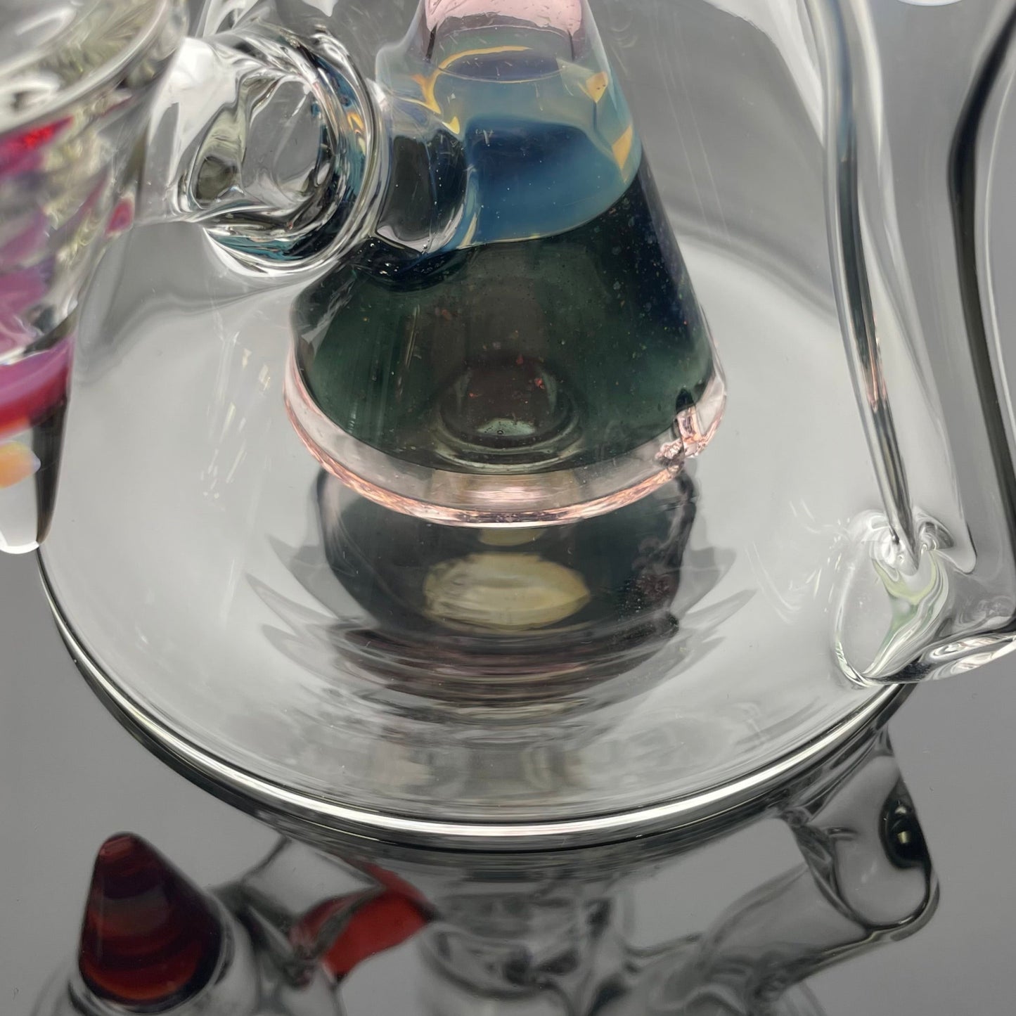 Discobox Colour Accented Fixed Double Recycler Beaker - Space Fume & Crushed Opal #1
