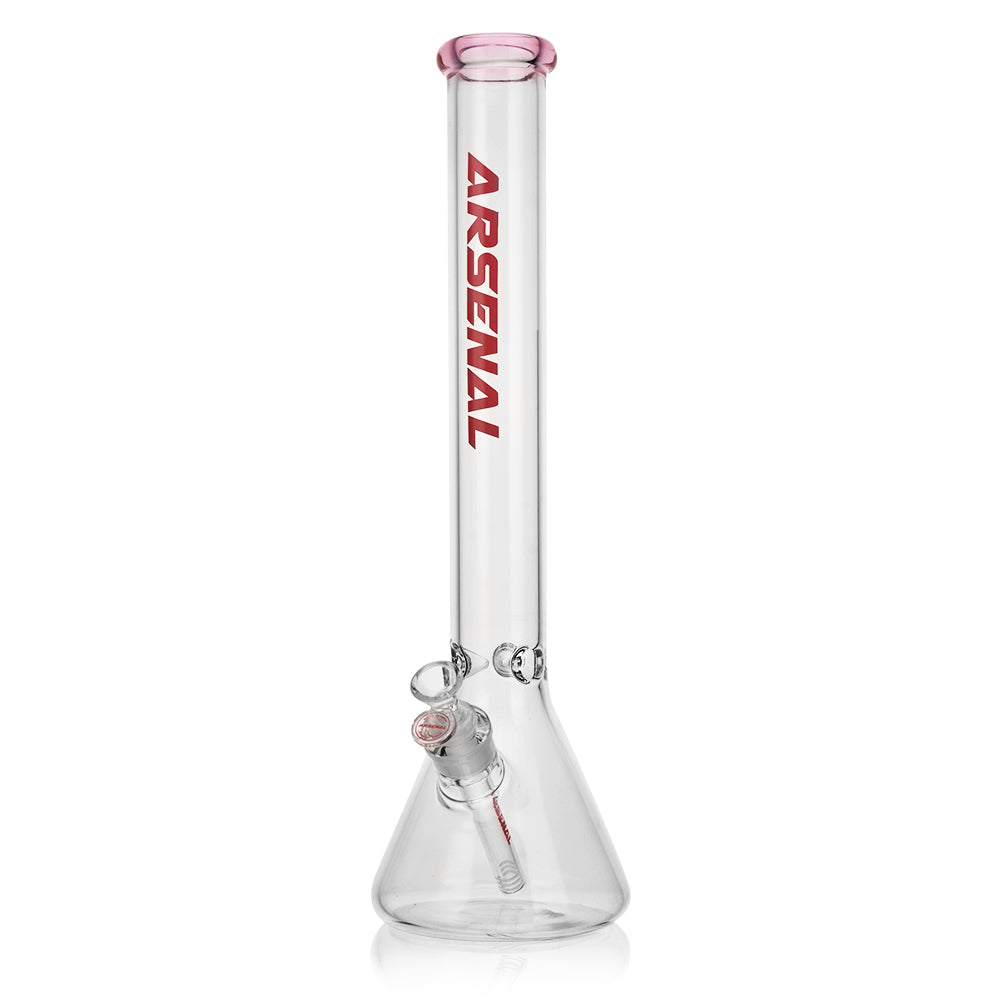 Arsenal 18" Clear 5mm Beaker w/ Colour Accents