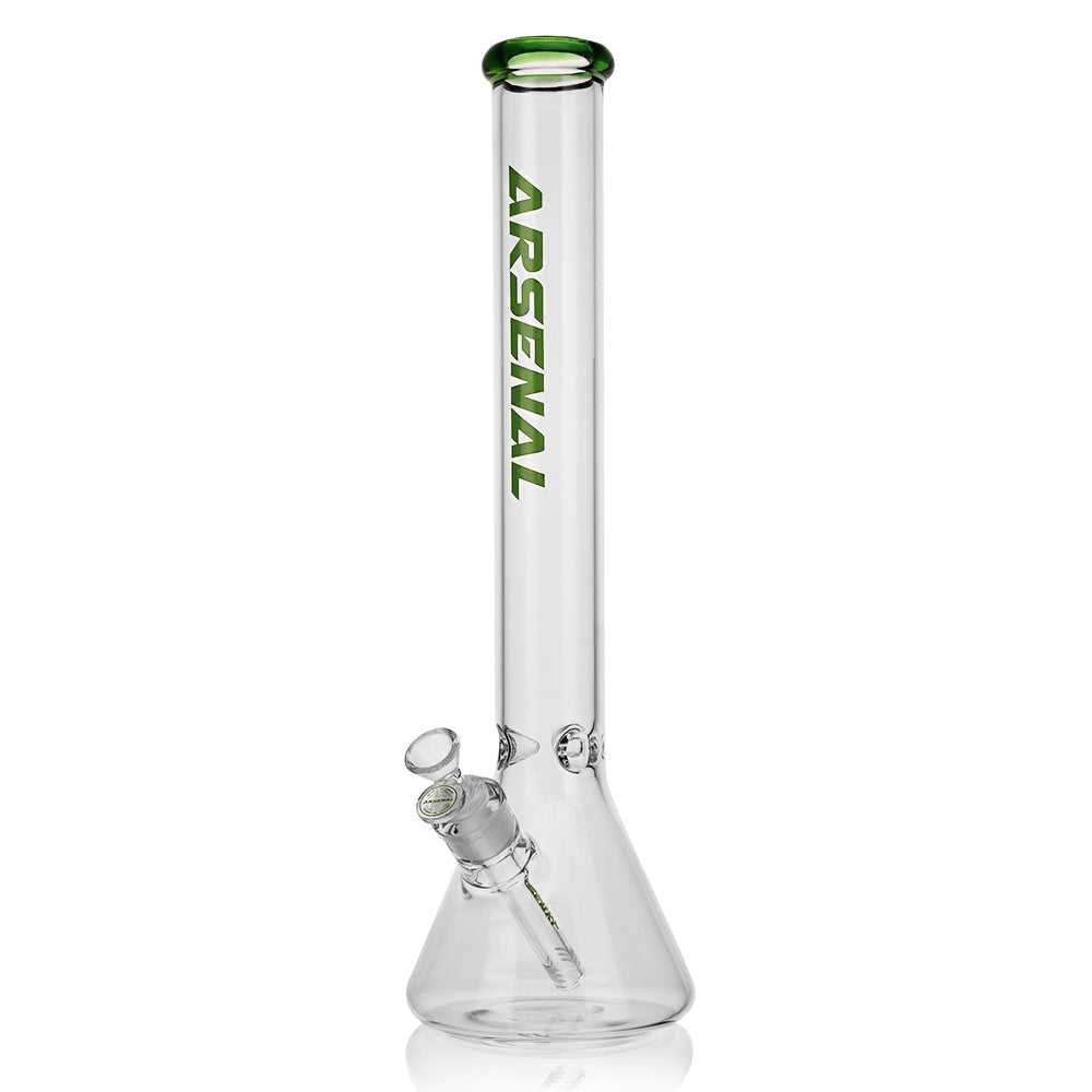 Arsenal 18" Clear 5mm Beaker w/ Colour Accents