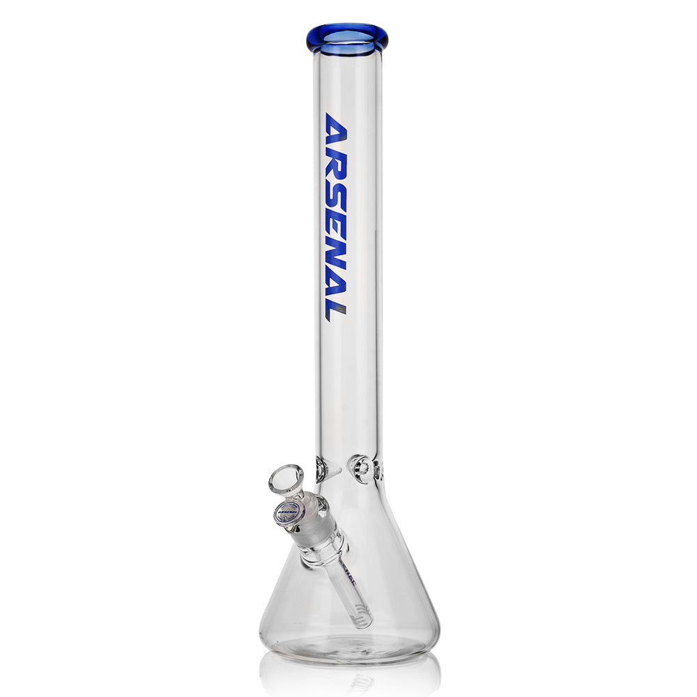 Arsenal 18" Clear 5mm Beaker w/ Colour Accents