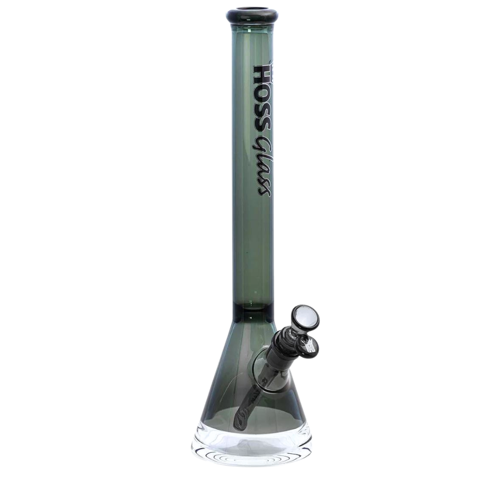 Hoss 18" 5mm Beaker w/ Window - Transparent Black