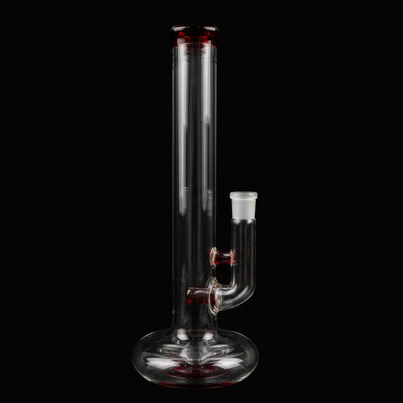 Green Belt Colour Accented Hollow Foot Stemline Tube - Pomegranate