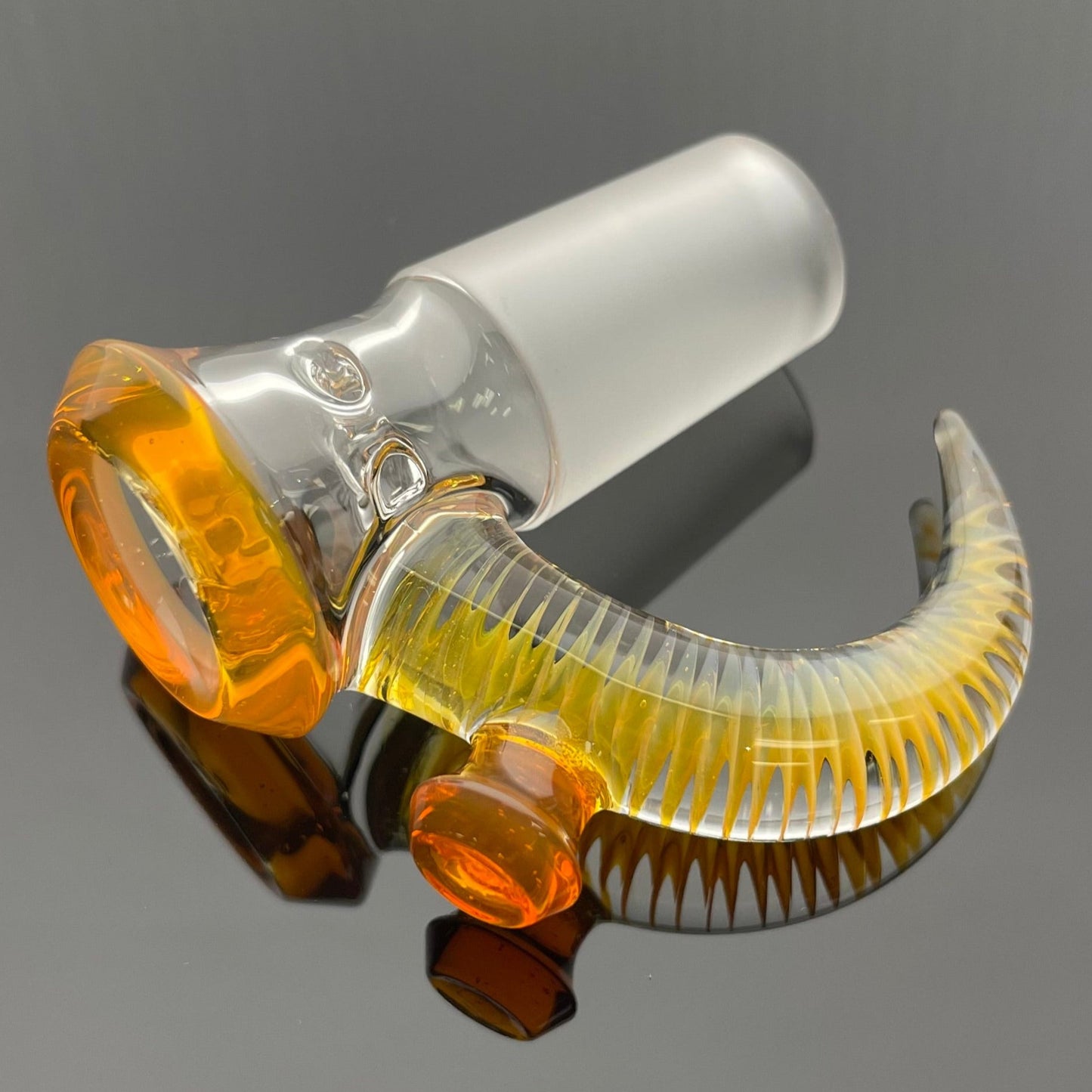 Jamms Clear Base Bowl w/ Colour Lip & Cane 18mm 4 Hole