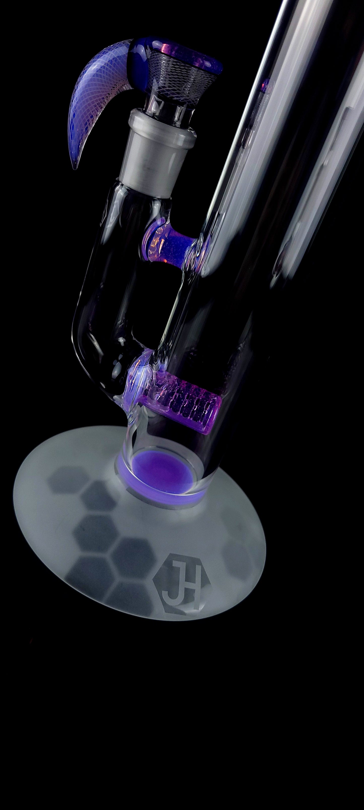 Jhoney 17.5" Colour Stemline w/ Retti Splash Guard - Purple Lilac w/ Star White Retti