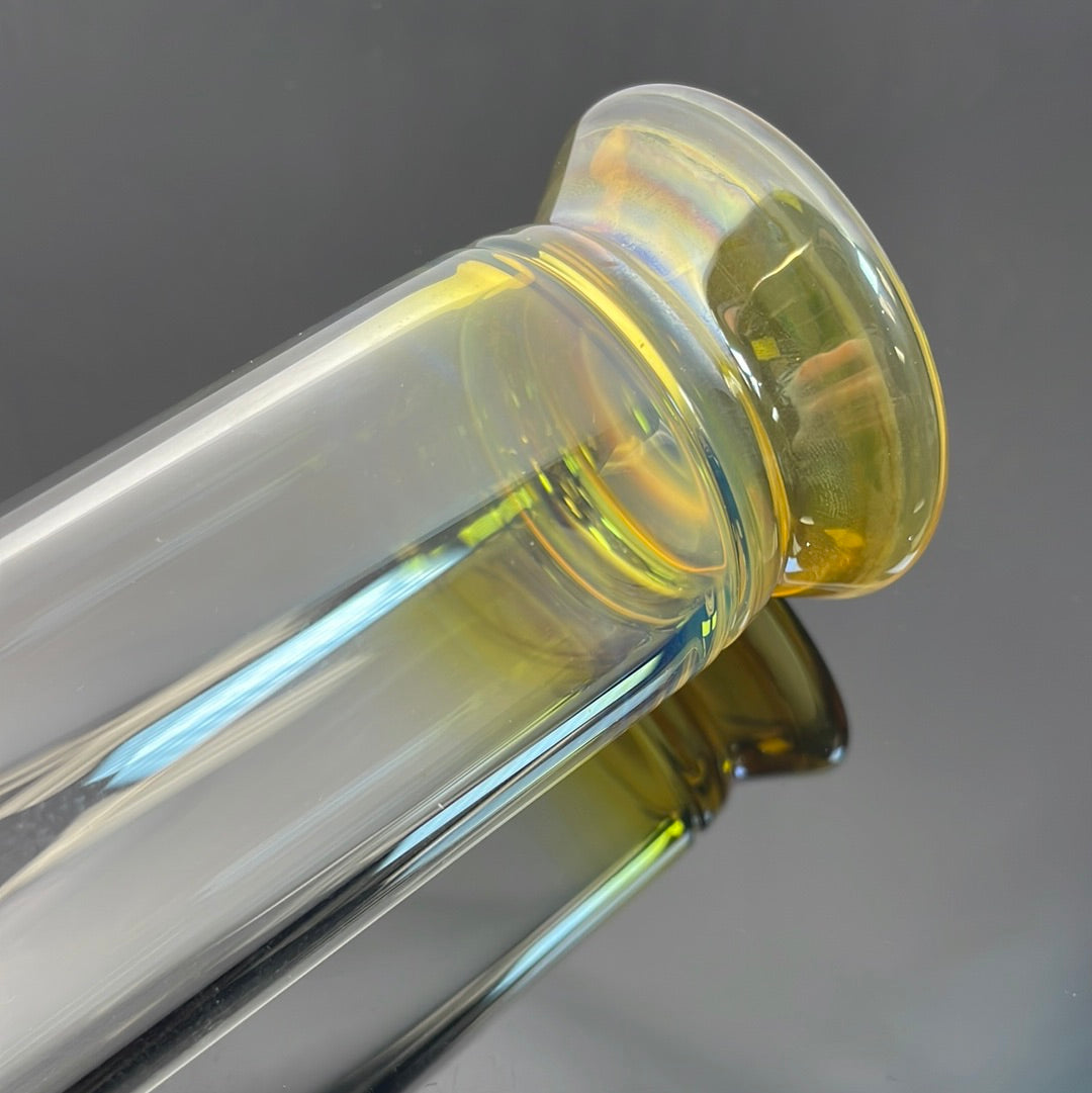 Jesse Who 44mm Fumed Gridcap Tube w/ Breakwater Function - Single Bore w/ Narrowed Midsection