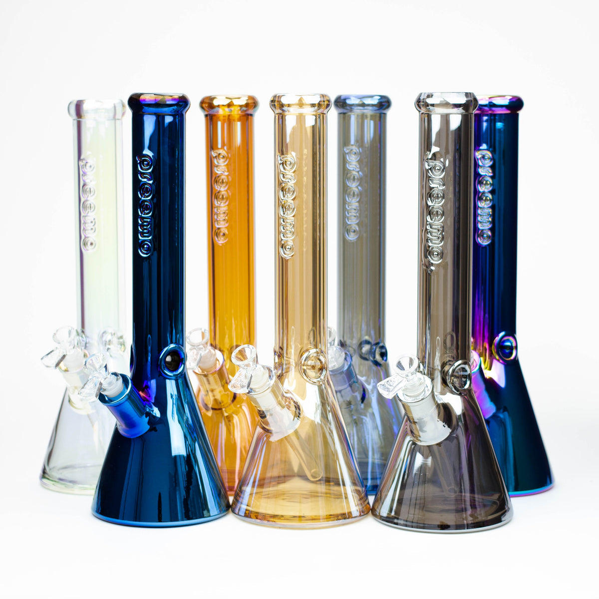 Preemo Glass 16" 9mm Coloured Beaker w/ Embossed Logo