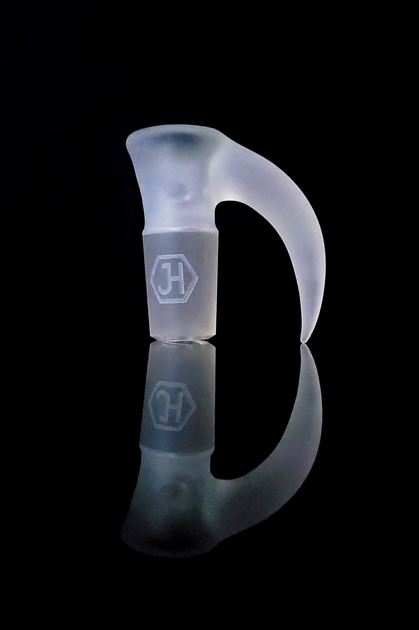 JHoney 18mm 4 Hole Slide - Clear w/ Sandblasted Logo