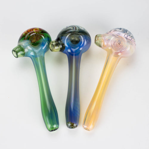 Shine Pipe Fume Coloured Pipe with Reverse Axis Bowl - Various Styles