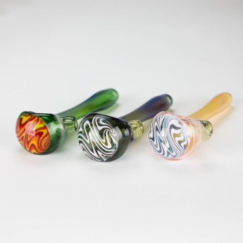 Shine Pipe Fume Coloured Pipe with Reverse Axis Bowl - Various Styles