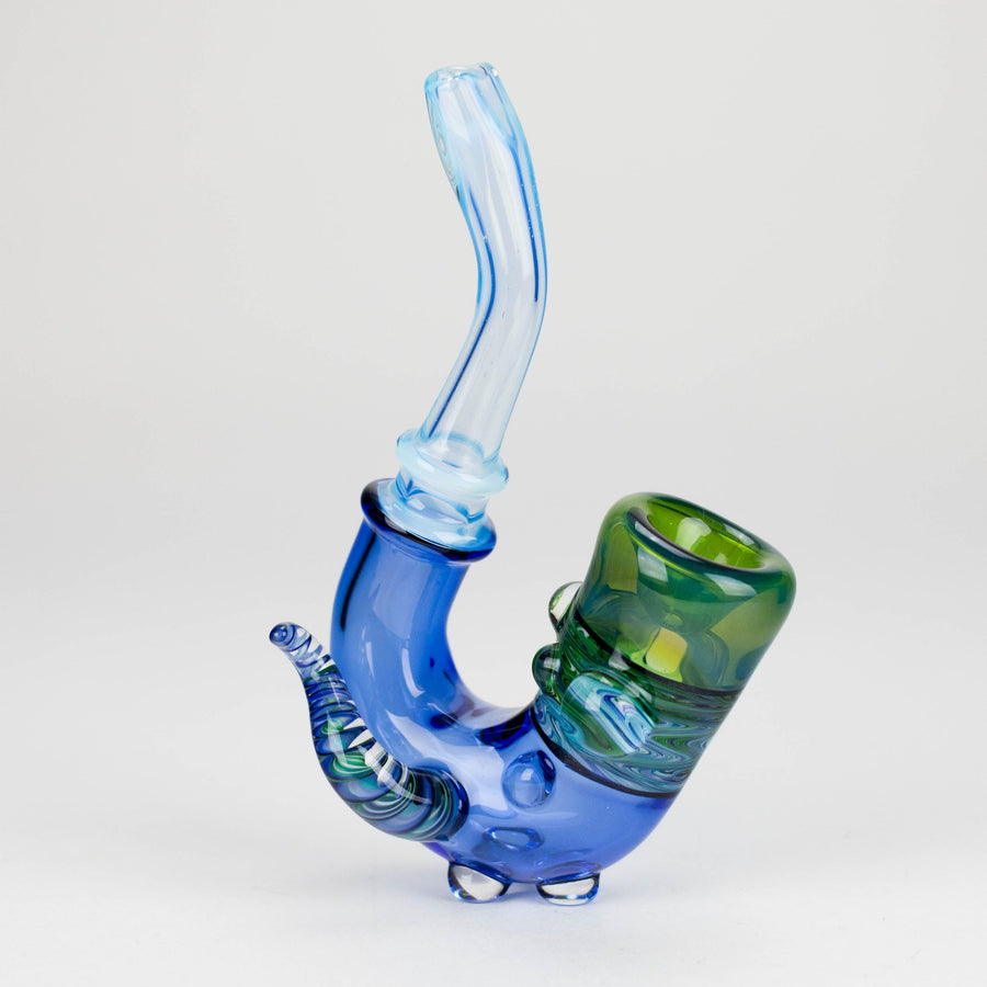 Mooks Glass Heady Sherlock Hand Pipe - #4