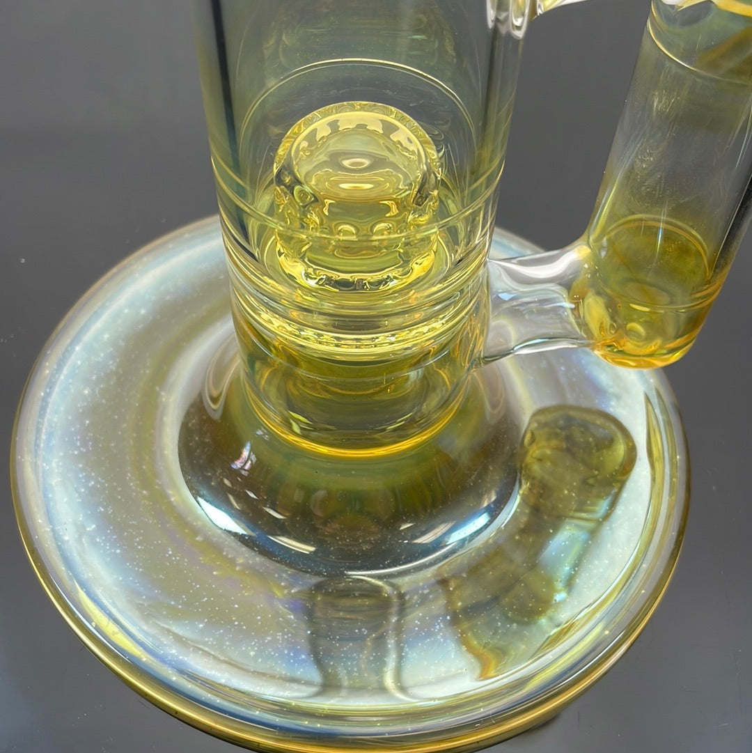 Jesse Who 44mm Fumed Gridcap Tube w/ Breakwater Function - Single Bore w/ Narrowed Midsection