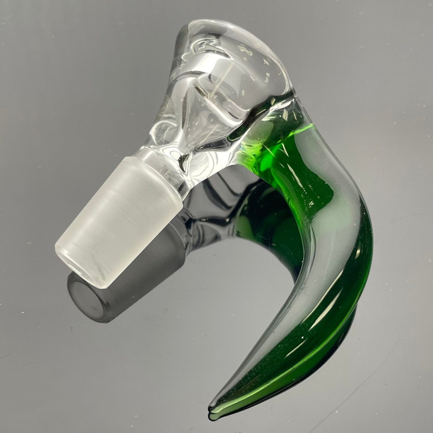 Green Belt Clear Horn Bowl 14mm 1 Hole