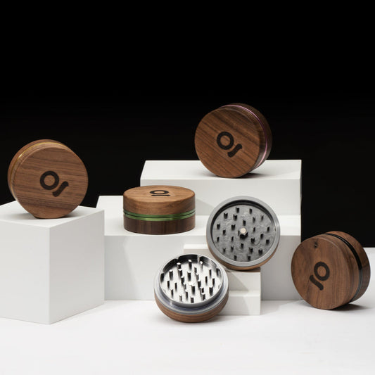 Ongrok 3" Walnut 2pc Grinder - Various Colours