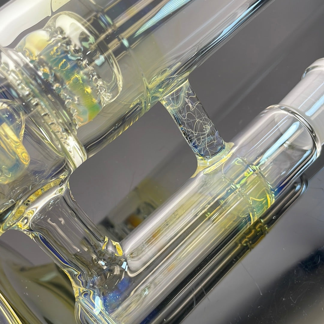 Jesse Who 44mm Fumed Gridcap Tube w/ Breakwater Function - Single Bore w/ Narrowed Midsection