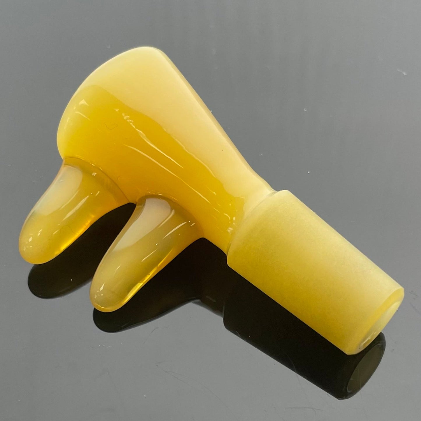 Glass With Jeremy 14mm 1 Hole 2 Horn Bowl