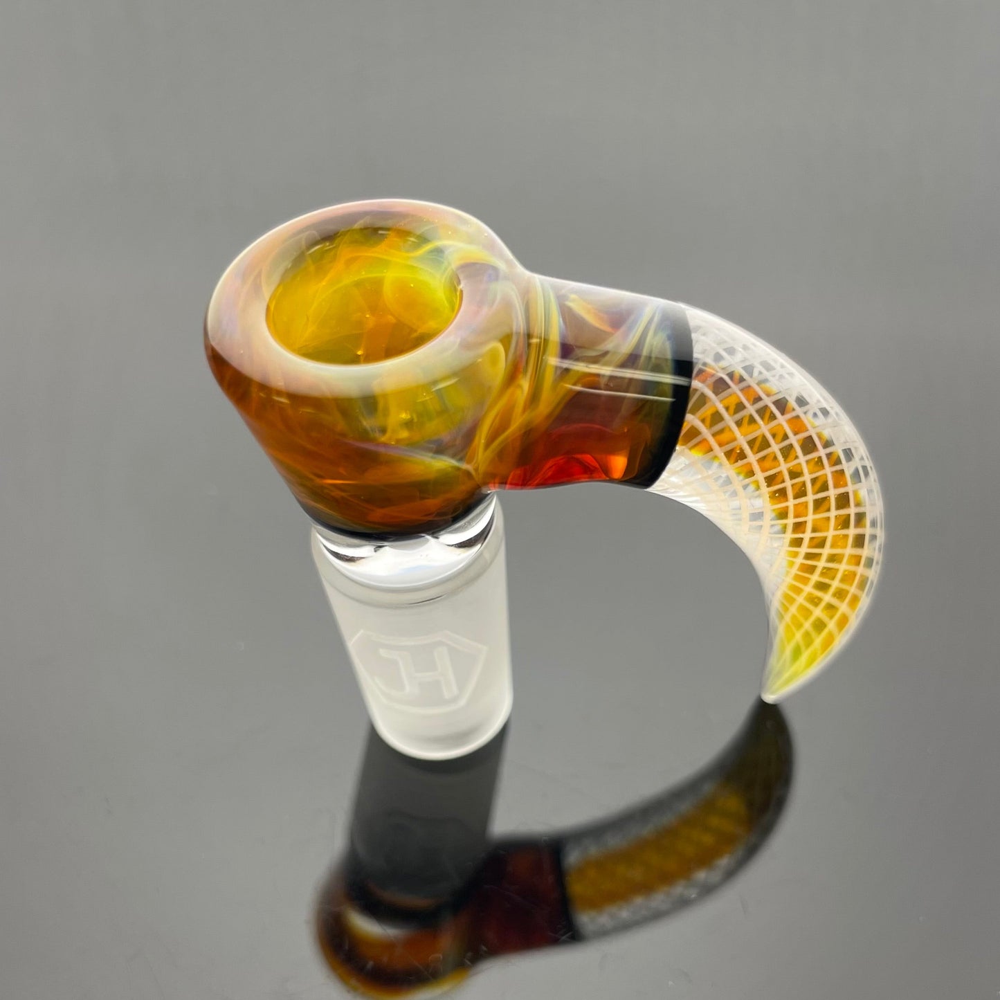 Jhoney 14mm Retti Bowl w/ Amber Purple, Star White & Black