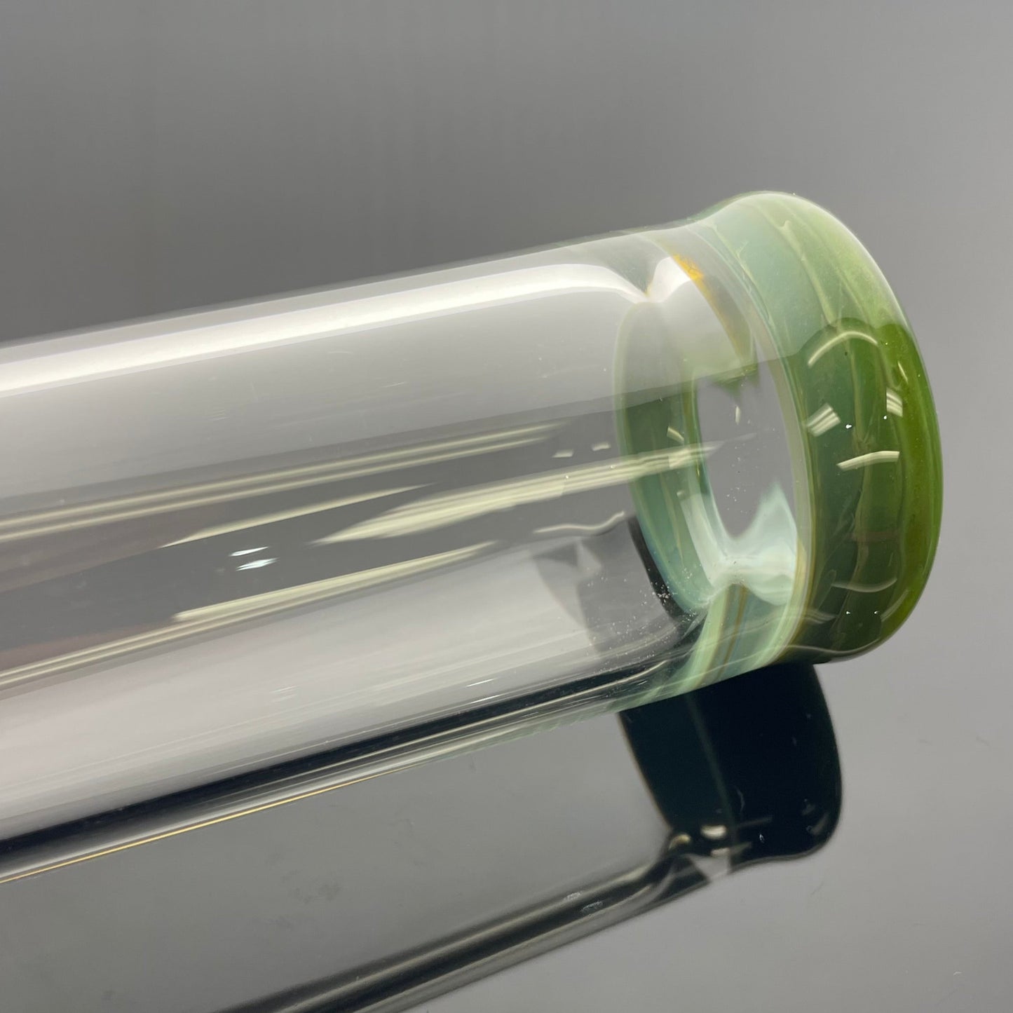 Gore Glass Accented Stemline - Mystery Aventurine