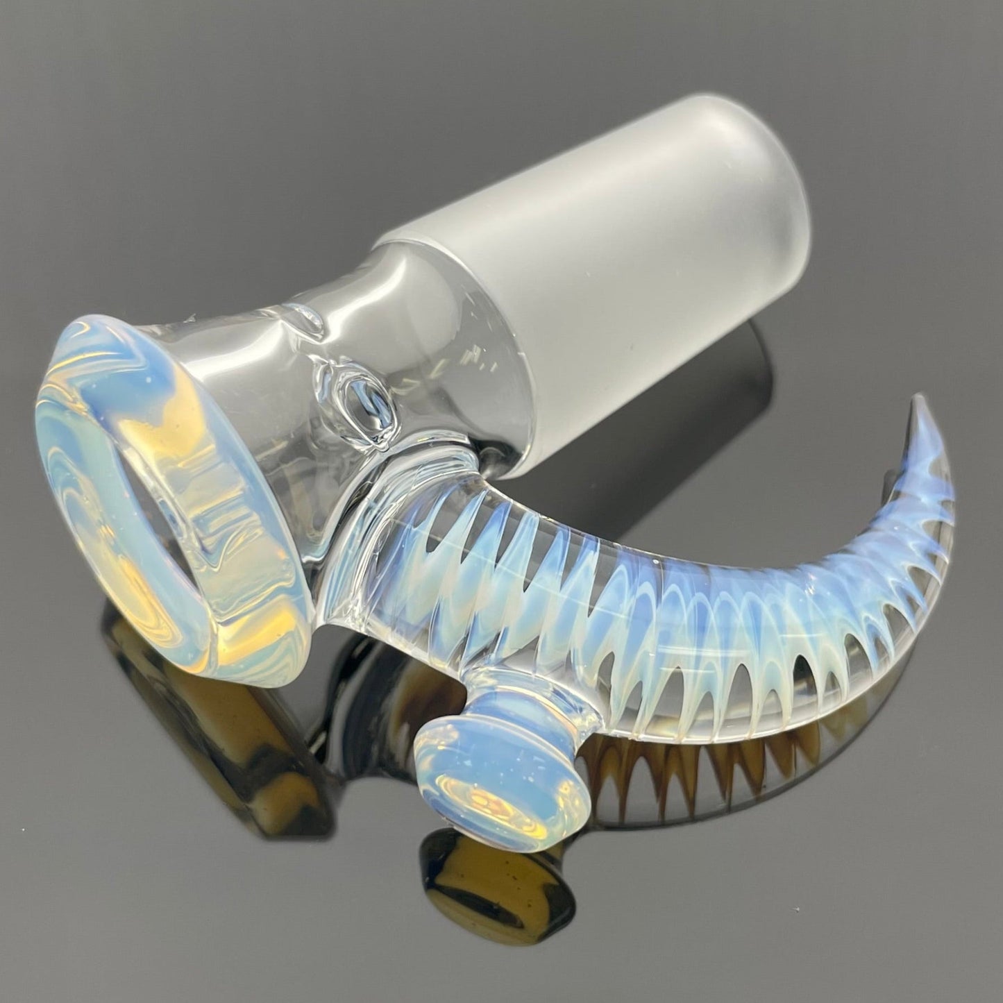 Jamms Clear Base Bowl w/ Colour Lip & Cane 18mm 4 Hole