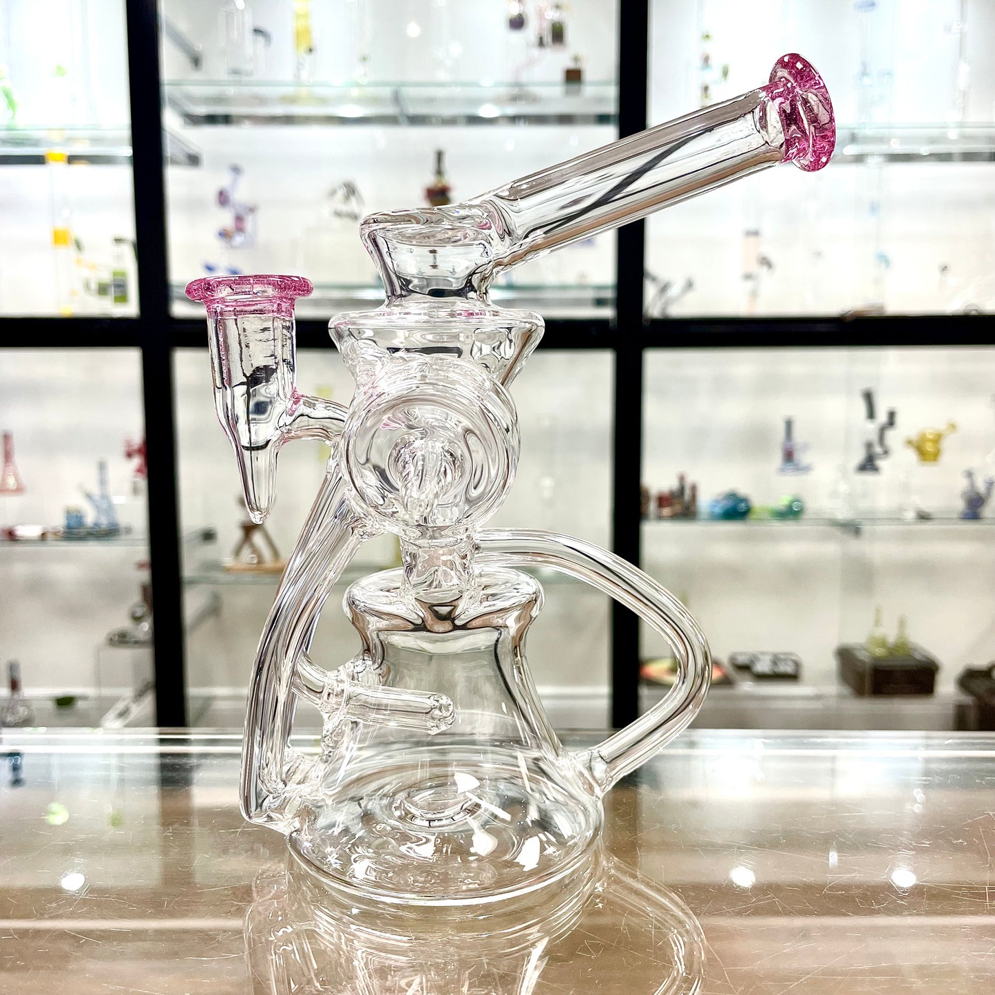 Mimzy Colour Accented Full Scroller Recycler - 14mm