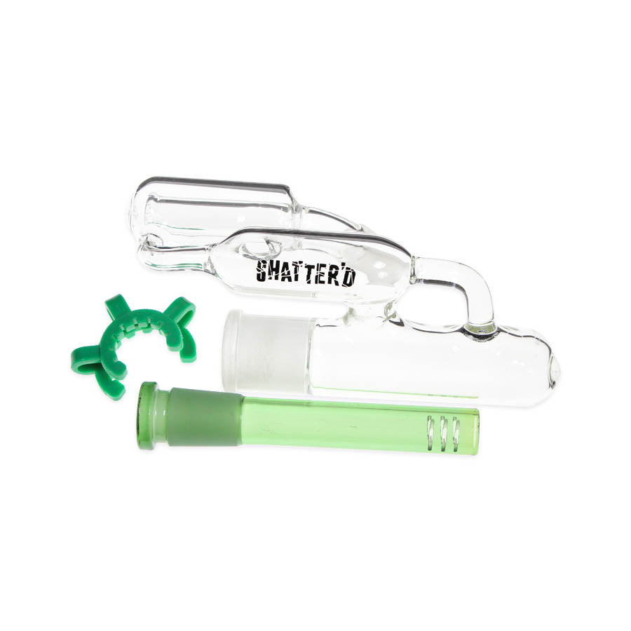Shatter'd Glassworks 14mm 45 Degree Ash Catcher w/ Removable Stem