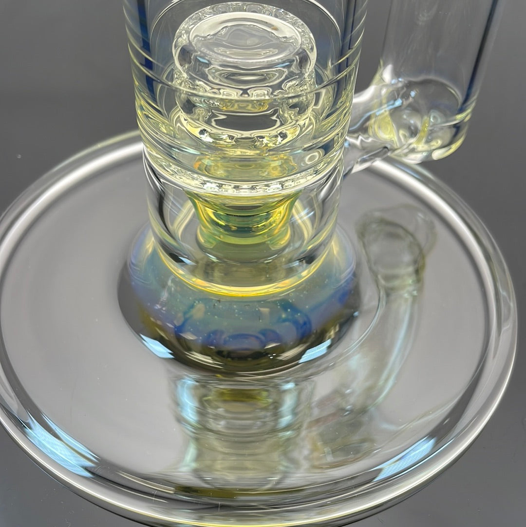 Jesse Who 44mm Fumed Gridcap Tube w/ Breakwater Function - Single Bore w/ Narrowed Midsection