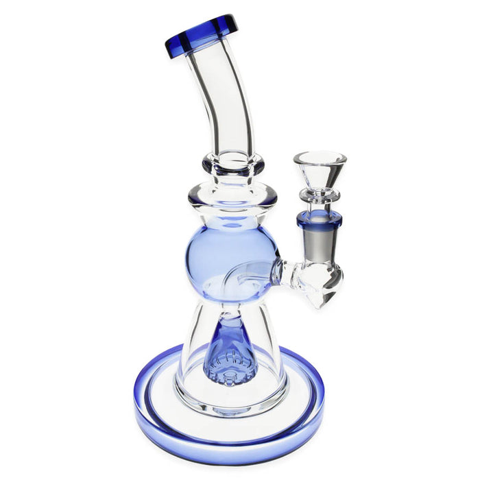 Plain Jane 9" 14mm Cone Perc Sphered Rig - Various Colours