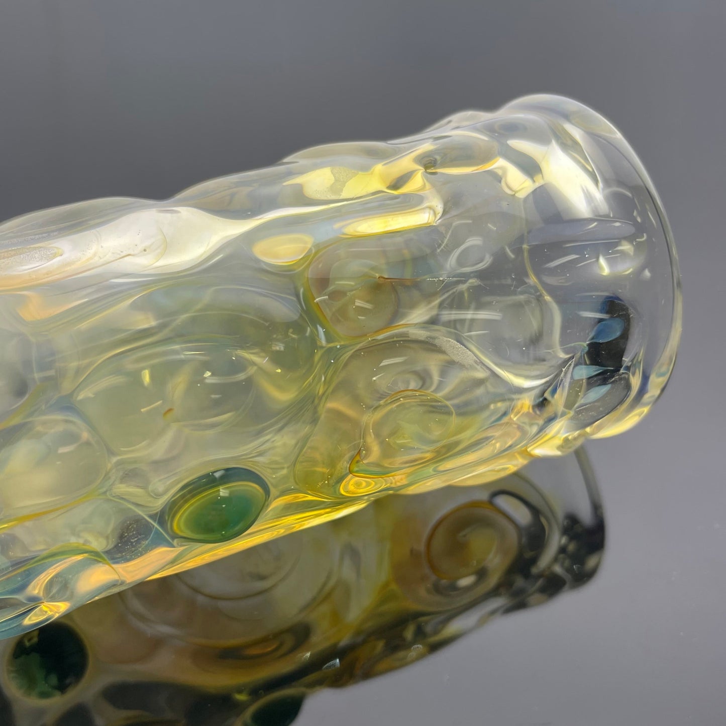 Shine Glass 19" Artifact Fumed 44mm Stemline w/ Monster Bowl - #2