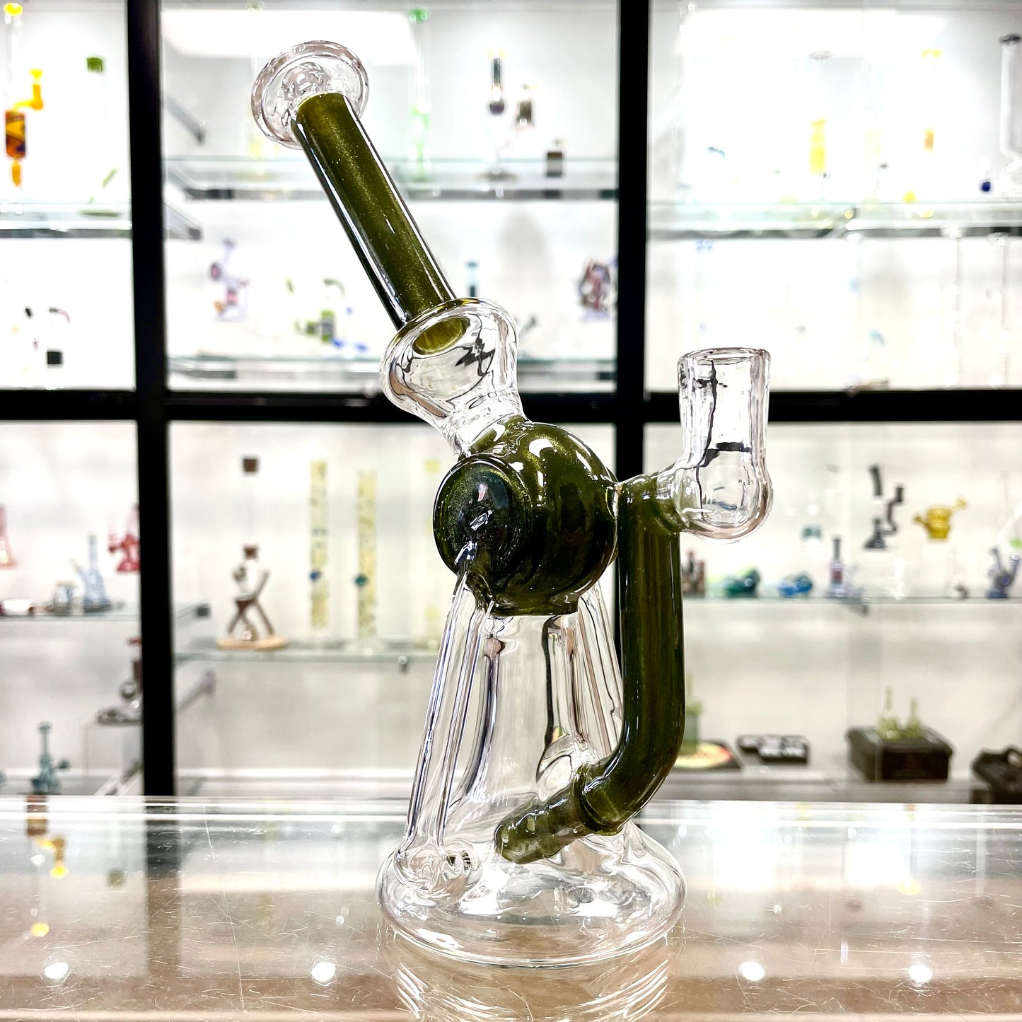 Eka Glass Lil' Dipper Rig - Bio Diesel Sparkle