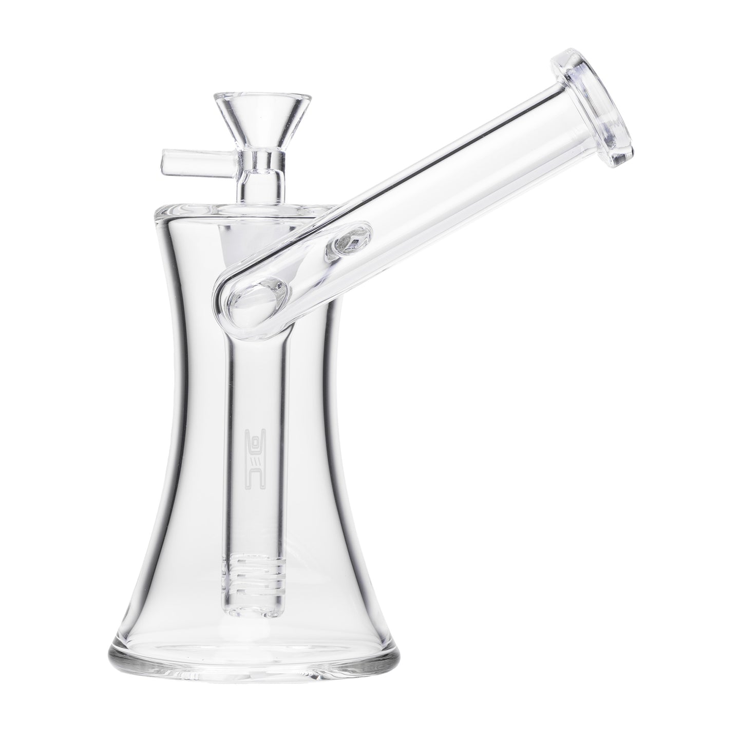 Human Grade 6" Hourglass Sidecar Bubbler - Clear