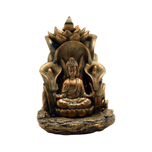 Buddha Backflow Incense Burner 5.5" x 5"