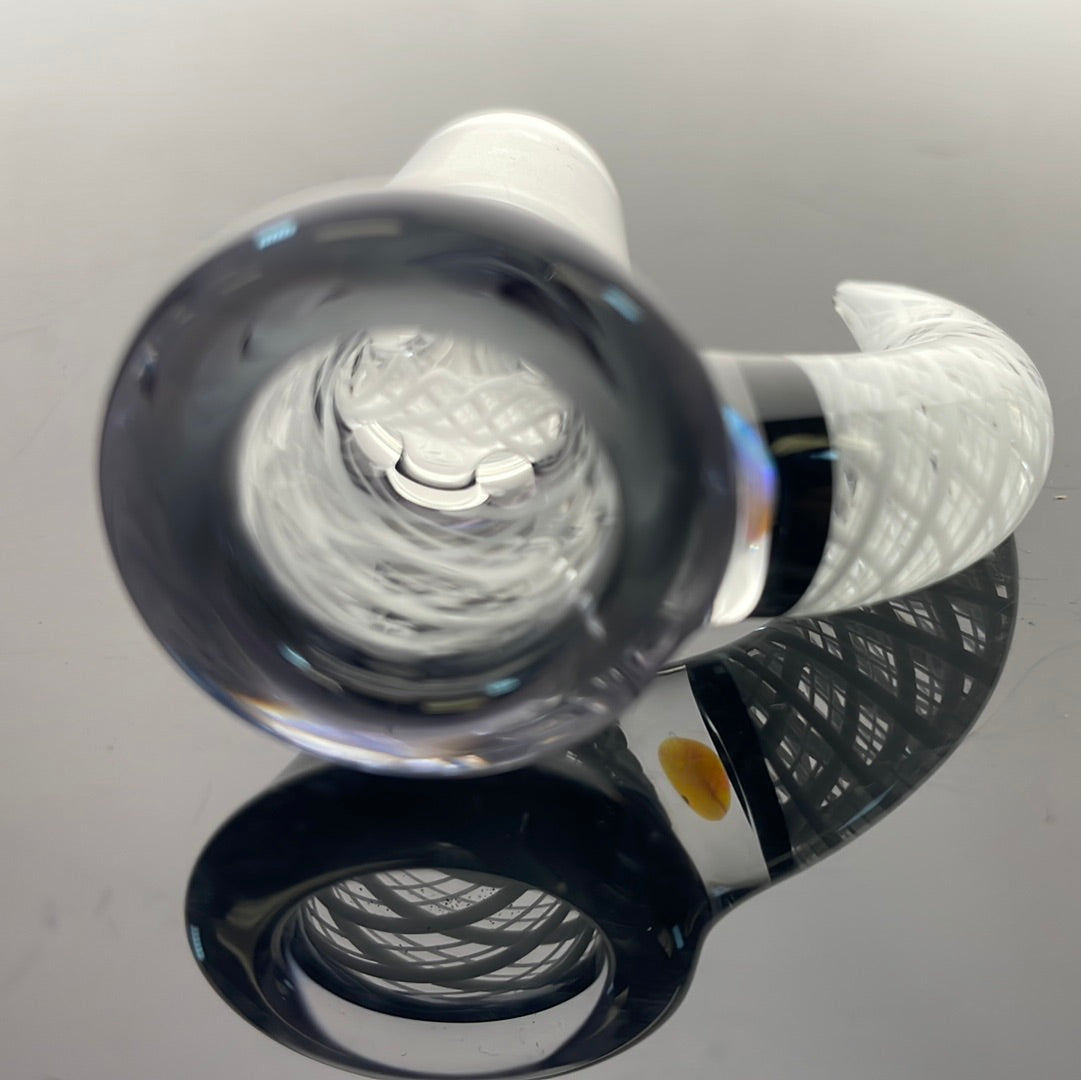 Jhoney 15.5" Dual Retti Perc Tube w/ Retti Splash Guard - Star White