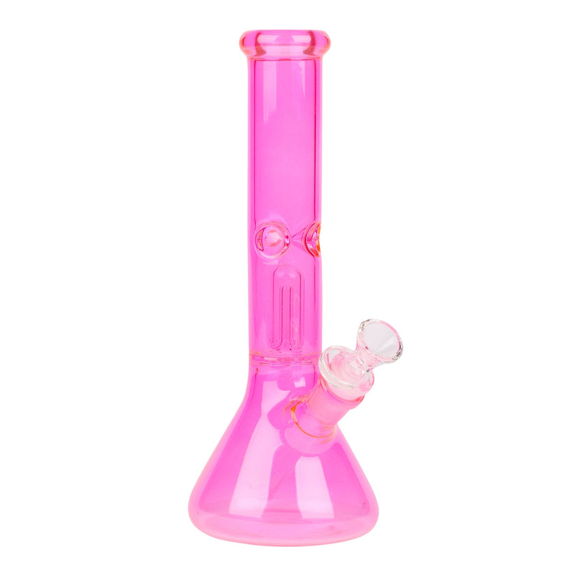 10" Day Glow Beaker w/ Dome Perc - Various Colours