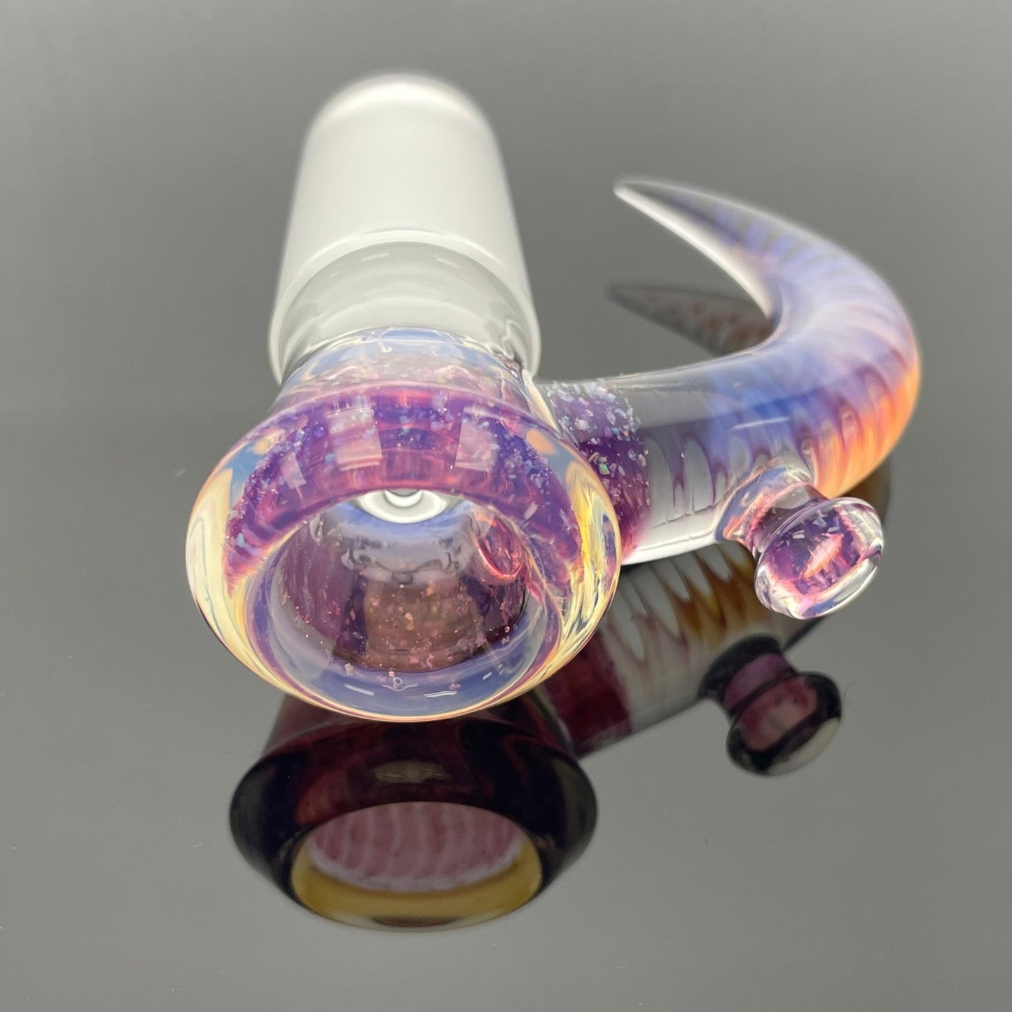 Jamms 2 Tone Crushed Opal Encalmo Bowl w/ Cane 18mm 4 Hole
