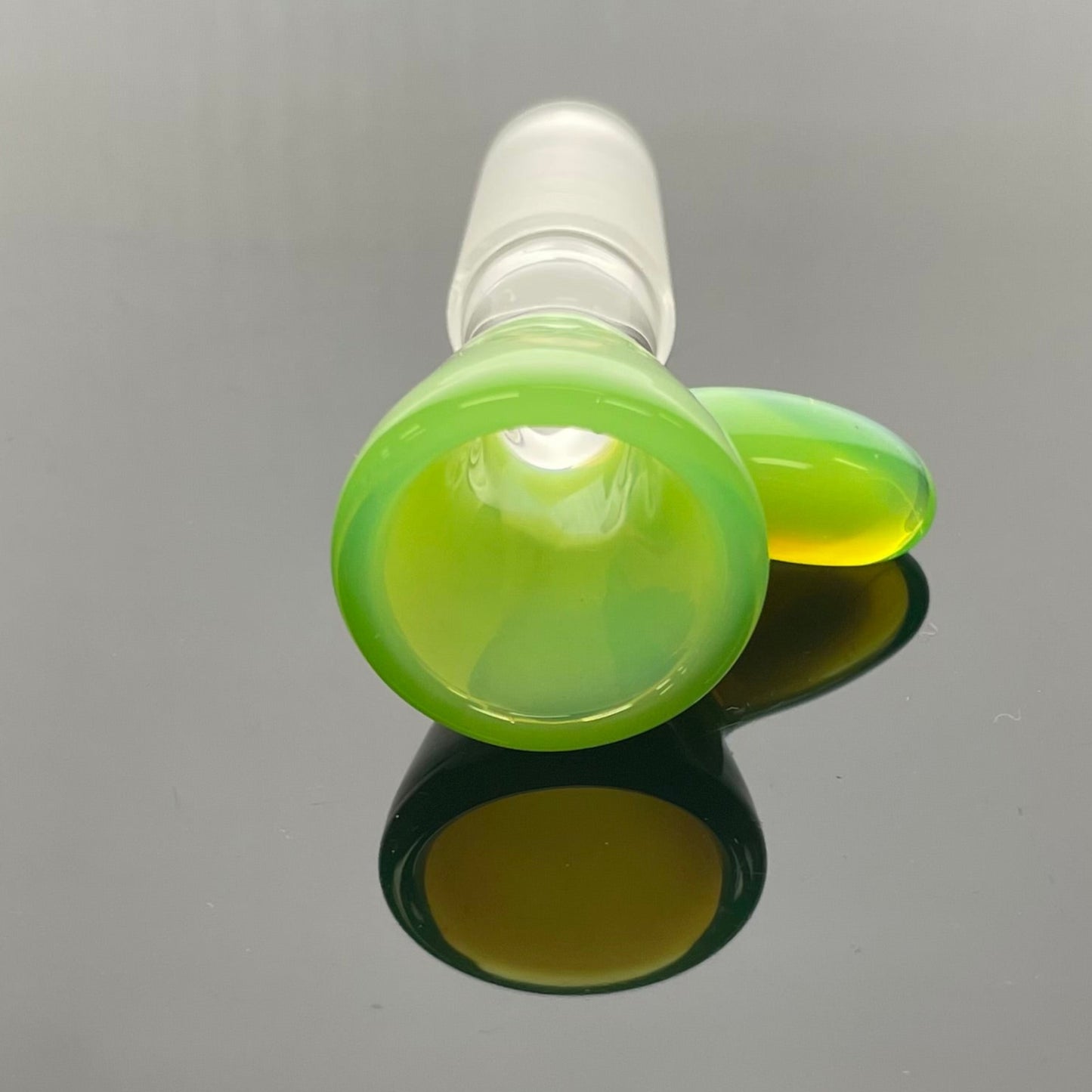 Gore Glass 50mm Fully Accented Beaker - Milky Green