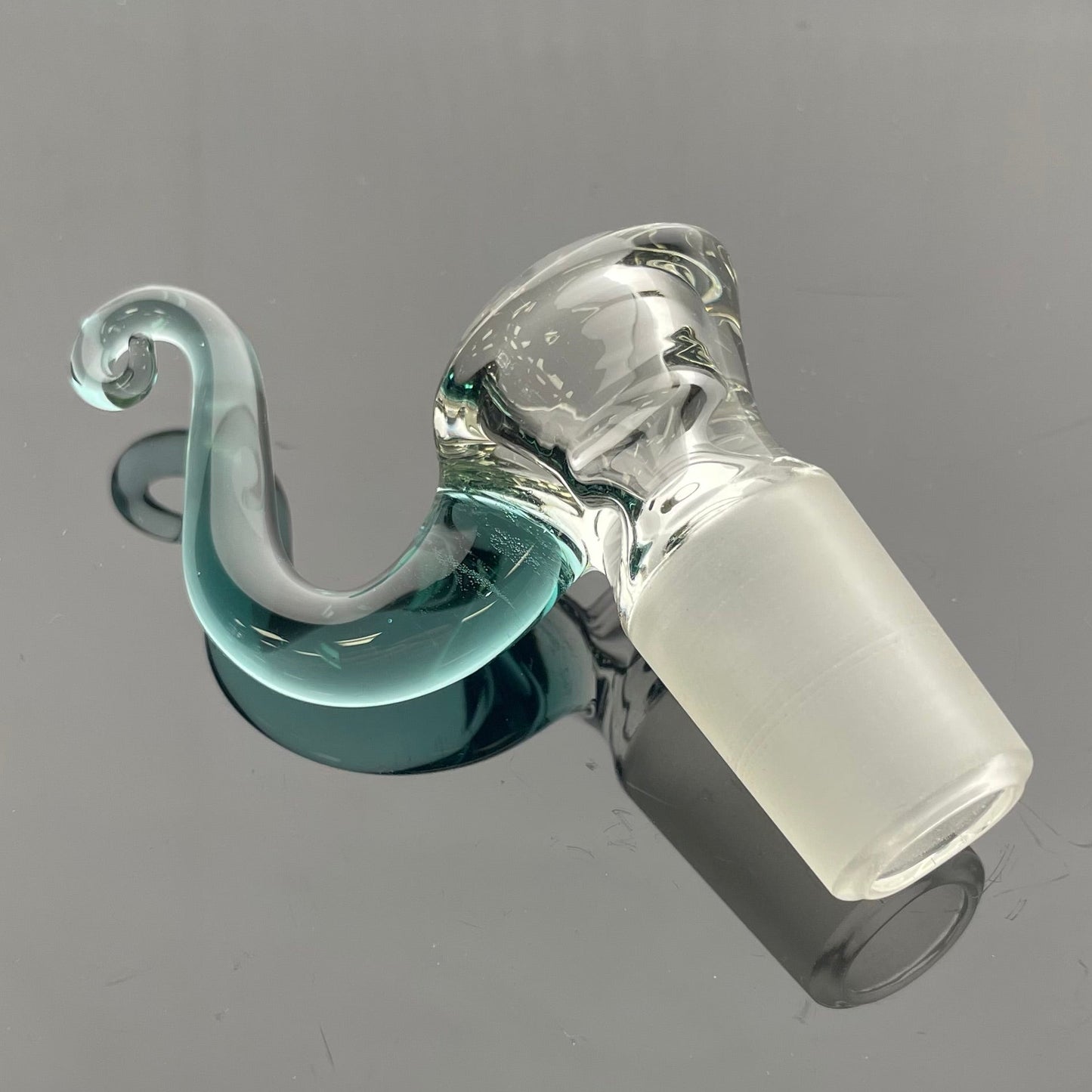 Discobox Clear Bowl w/ Horn 18mm 1 Hole