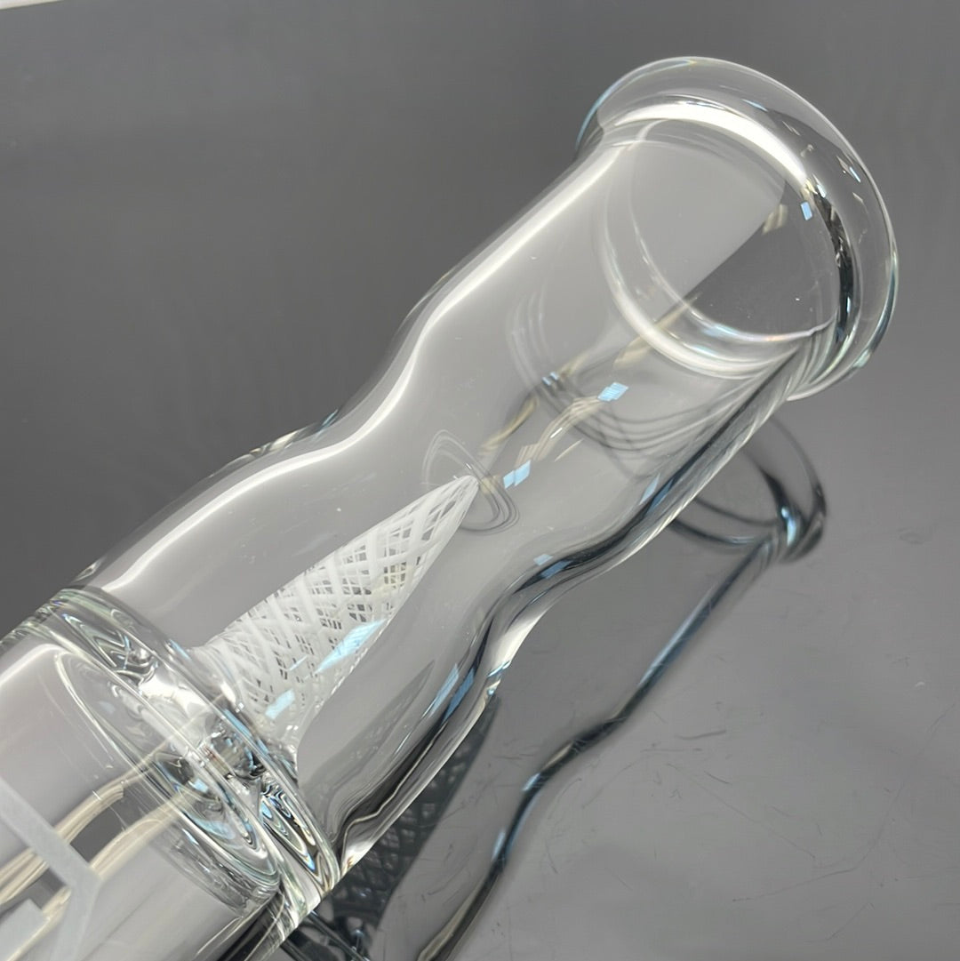 Jhoney 15.5" Dual Retti Perc Tube w/ Retti Splash Guard - Star White
