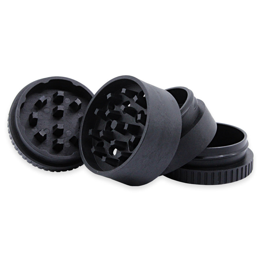 ECO Plastic 4-Piece 2" Grinder - Black