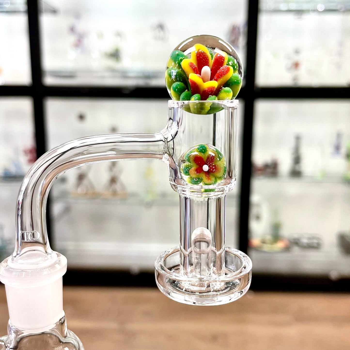 Unbranded Marble Slurper Set w/ Flower Implosion - 3pc