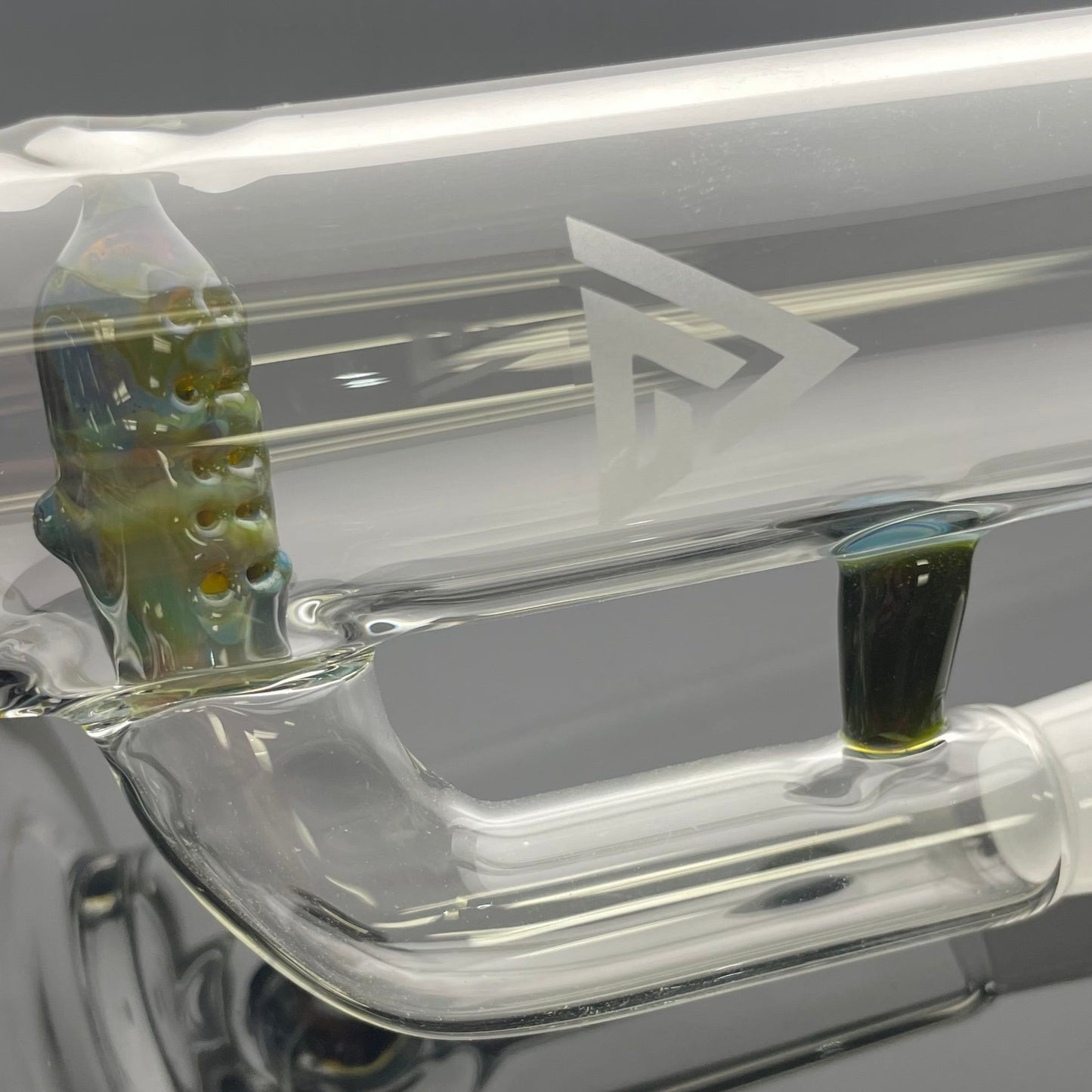 Gore Glass Accented Stemline - Mystery Aventurine