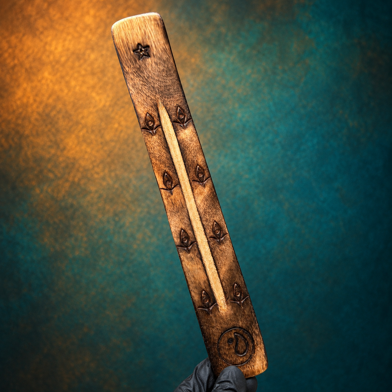 Engraved Wooden Incense Burner - Various Designs