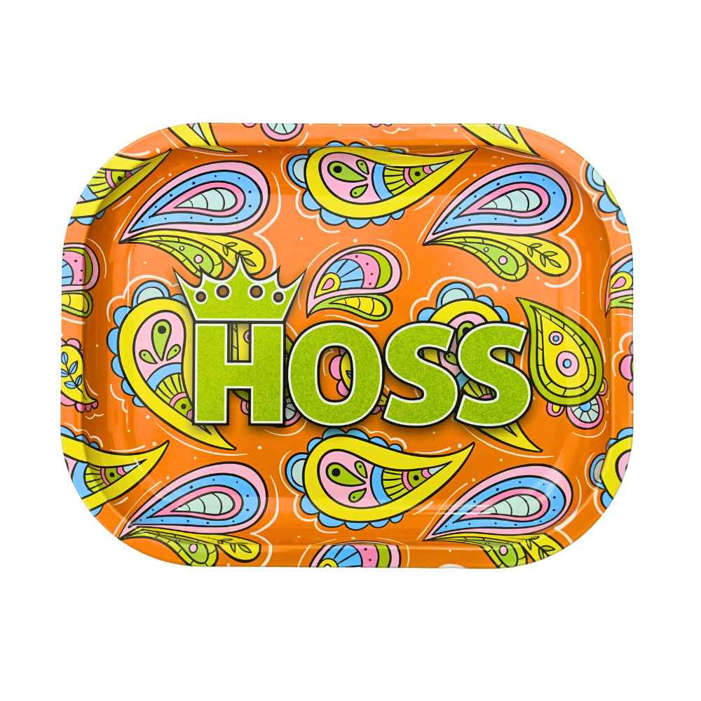 Hoss Retro Paisley Metal Rolling Tray - Small