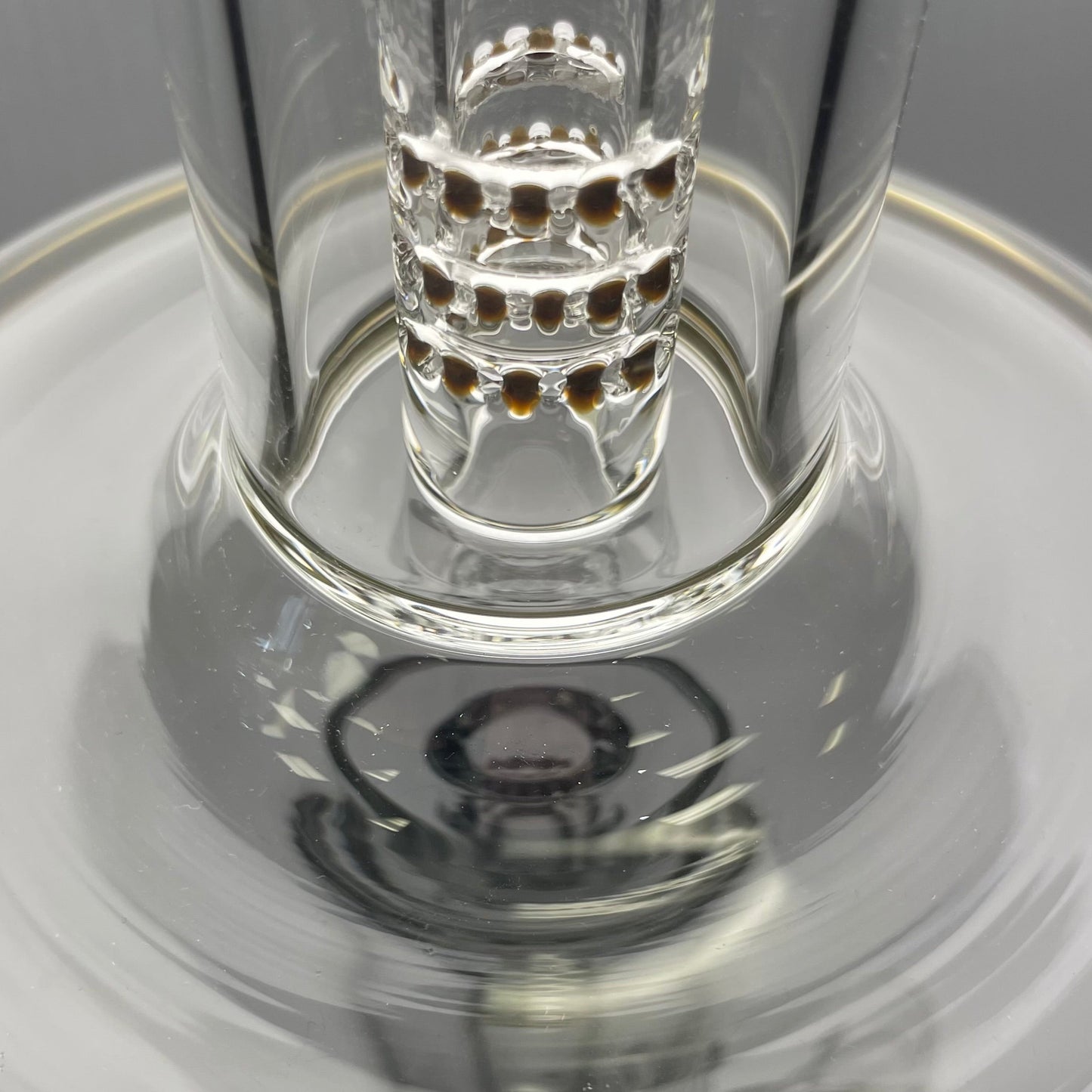 Jamms Colour Accented Pillar to Diamond Perc Tube - Electrum