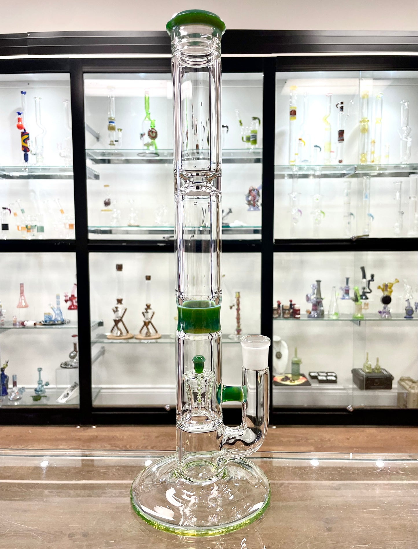 Jamms Natty Perc Straight Tube - Green Energy w/ Colour Restriction Band